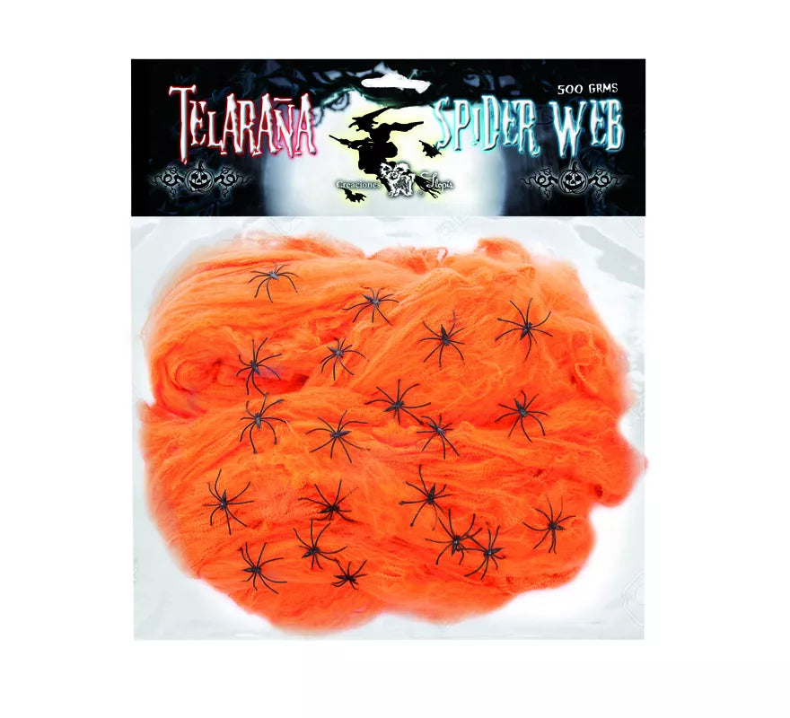 Translation missing: en.Telaraña de 500 gr con 20 Arañas de colores surtidos