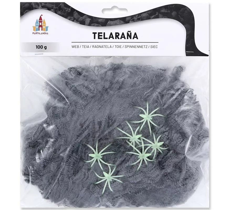 Telaraña gris de 100 gr.