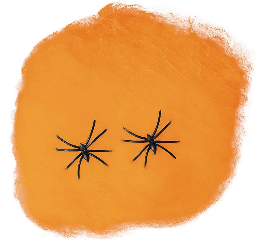 Translation missing: en.Telaraña naranja 60 gr. para decoración Halloween
