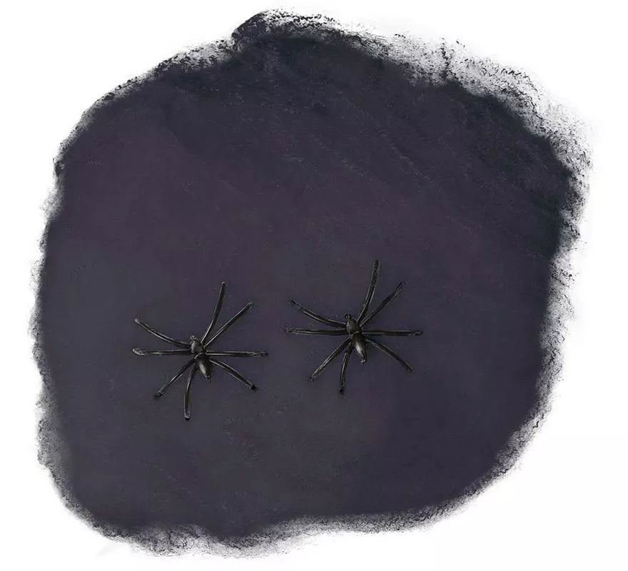 Telaraña negra de 60 gr. para decoración Halloween