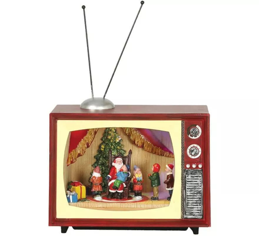 Translation missing: en.Televisión de Papá Noel con Luz, Música y Movimiento 24x14x20,5 cm