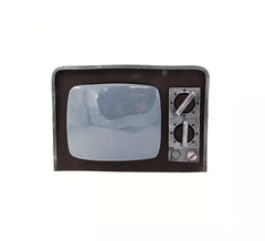 Broken TV with light and sound