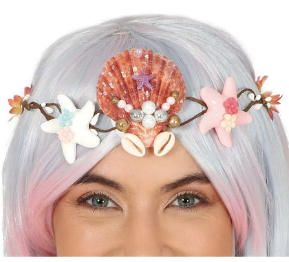 Tiara de Conchas y Estrellas Marinas