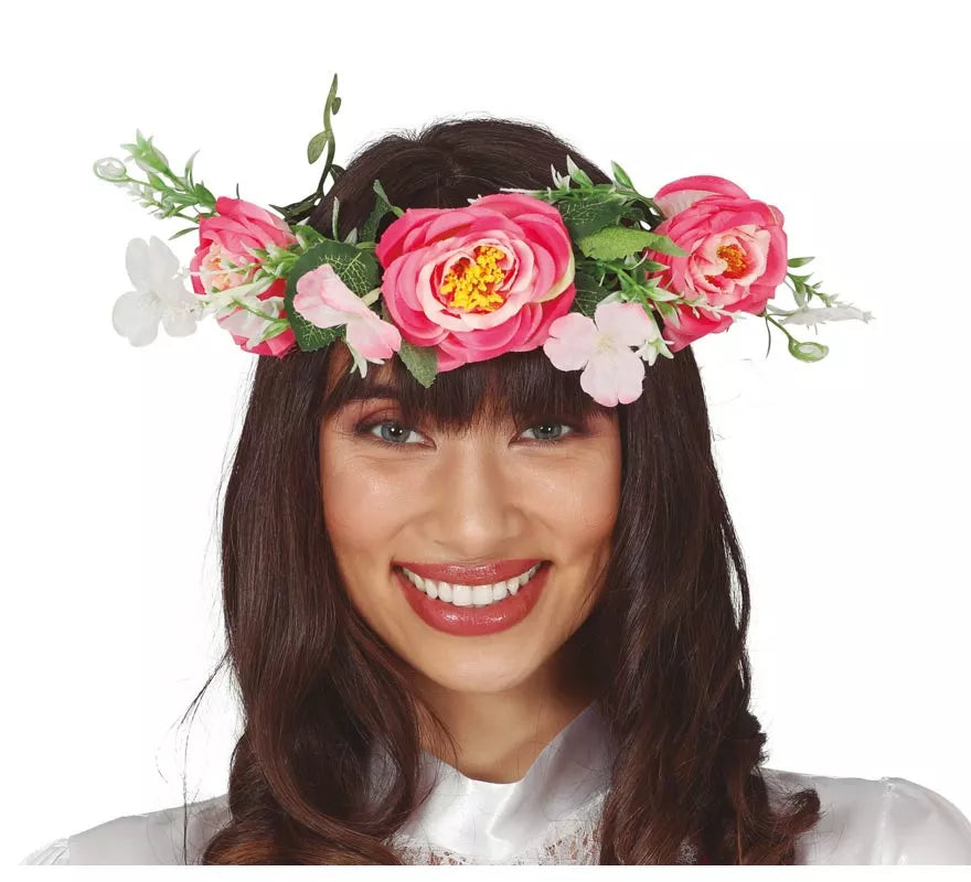 Translation missing: en.Tiara de Flores Rosadas