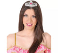Tiara de Princesa Plateada con Corazón