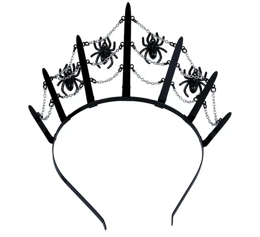 Translation missing: en.Tiara Metálica de Arañas negras