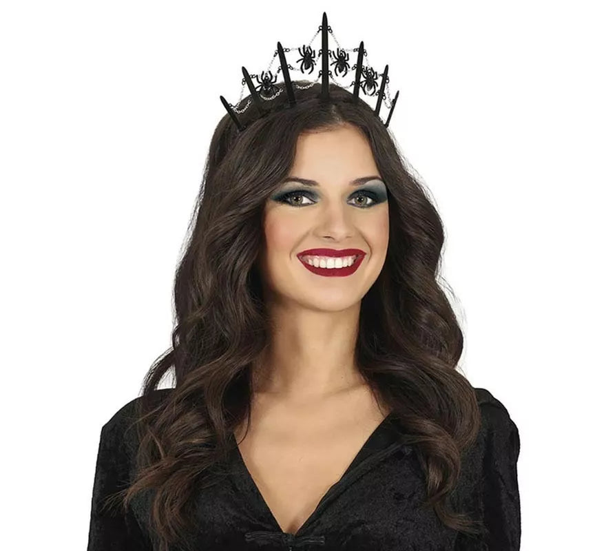 Translation missing: en.Tiara Metálica de Arañas negras