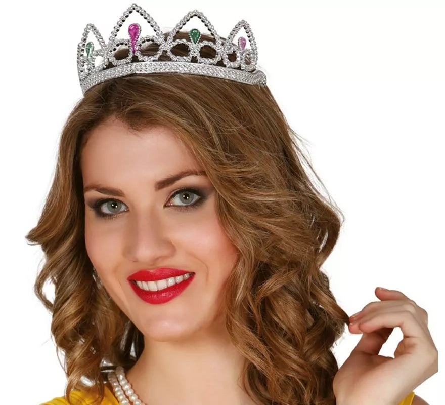 Tiara o Diadema de color plata
