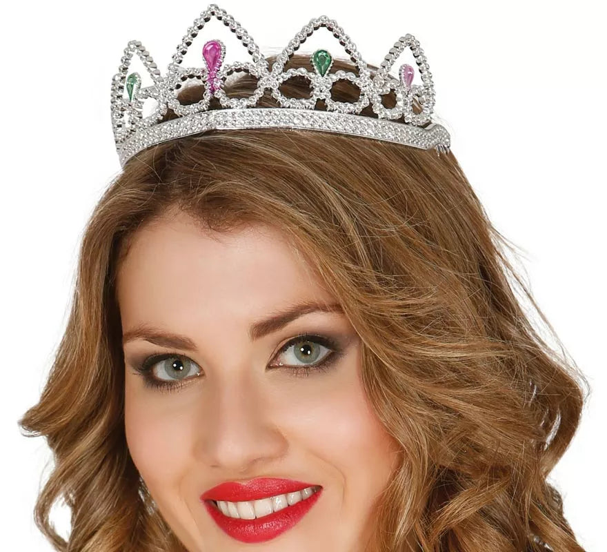 Tiara o Diadema de color plata