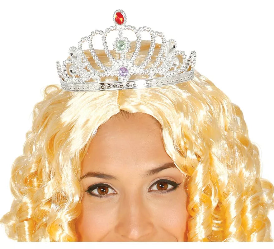 Tiara o Diadema de Princesa de color plata