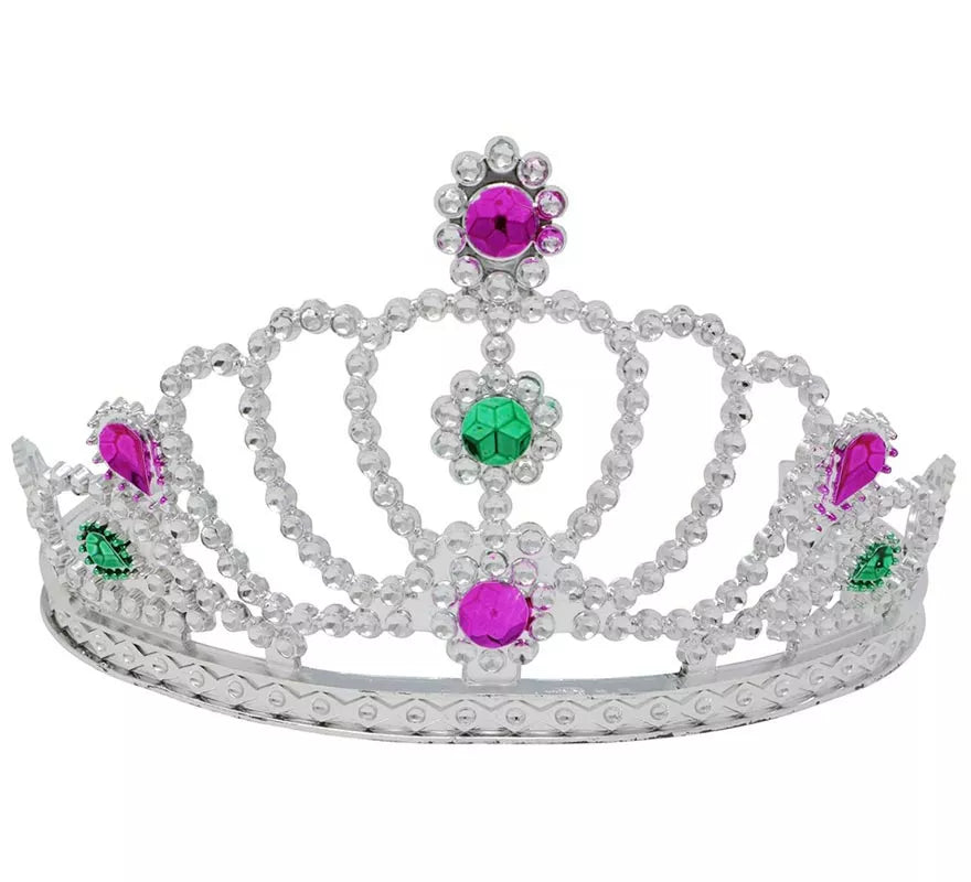 Tiara o Diadema de Princesa de color plata