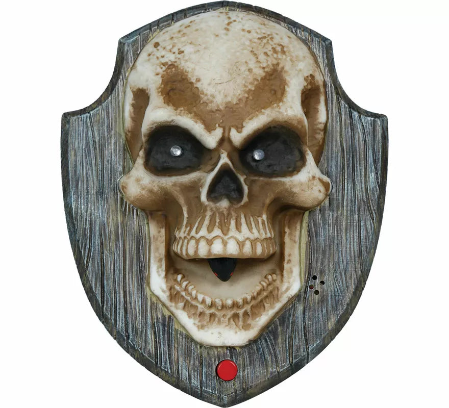 Translation missing: en.Timbre Calavera con Luz, Sonido y Movimiento de 19x15 cm