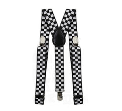 Black Checked Braces in assorted colours