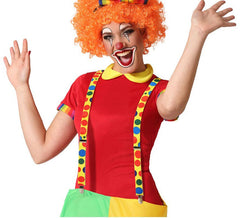 Multicolor Clown Suspenders