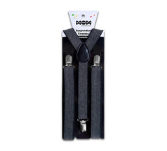 Elegant Gray Suspenders