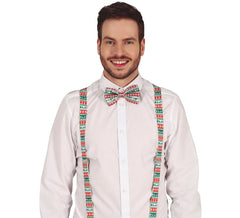 Christmas Suspenders with Reindeer