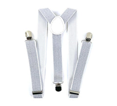 Silver braces with black and white details