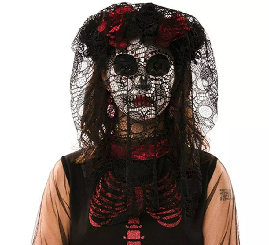 Translation missing: en.Tocado y Velo Negro del Día de los Muertos