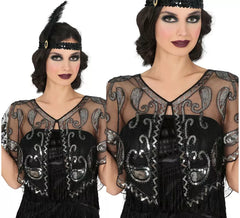 Women's Sheer Sequin Charleston Top