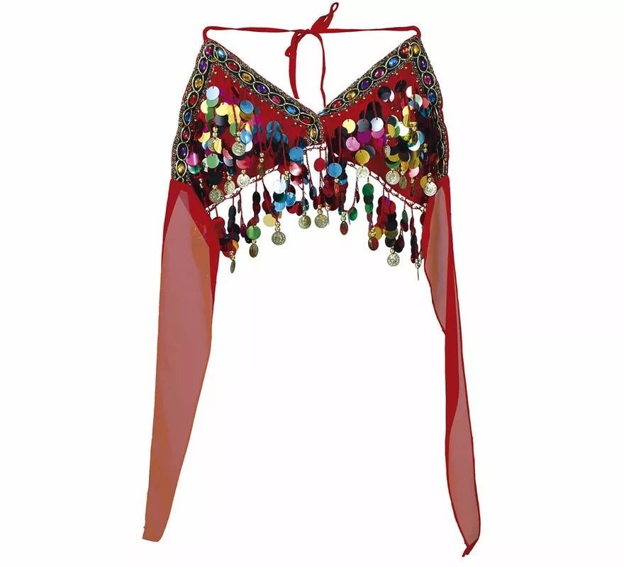 Top Danza del Vientre Rojo