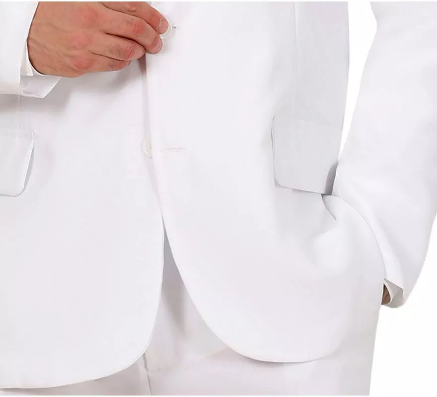 Traje Divertido blanco elegante para hombre