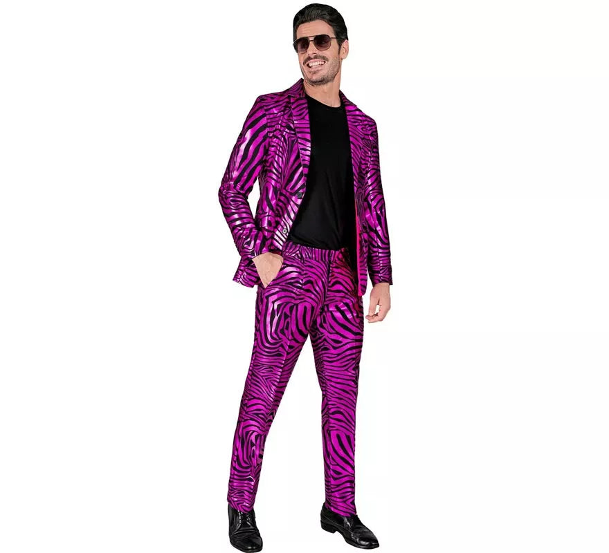Translation missing: en.Traje Divertido de Fiesta animal print púrpura para hombre