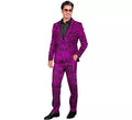 Traje Divertido de Fiesta animal print púrpura para hombre