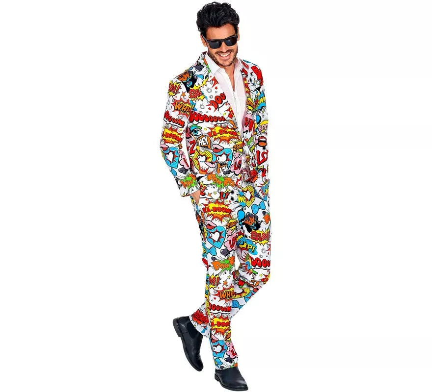 Translation missing: en.Traje Divertido de los años 60 Arte Pop para hombre