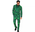 Traje Divertido de Marihuana verde para hombre