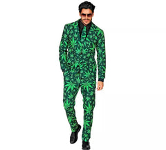 Funny Green Marijuana Costume for Men