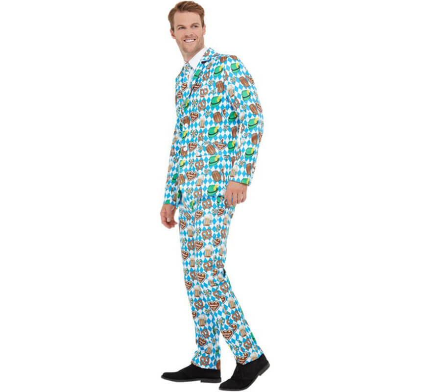 Traje Divertido de Oktoberfest Azul para hombre