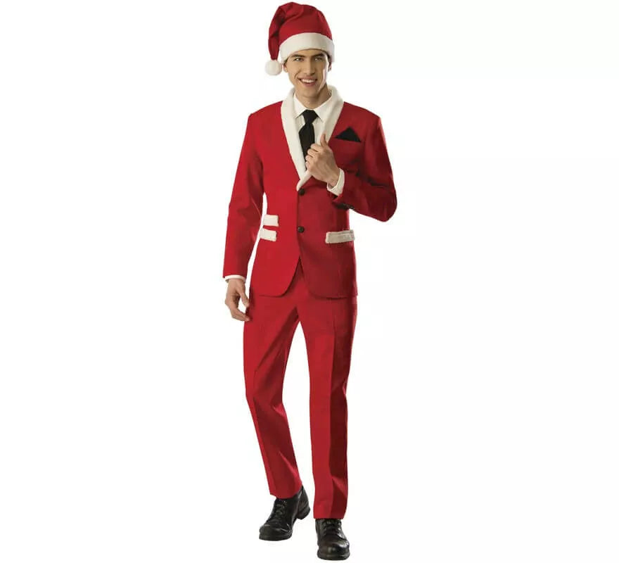Traje Divertido de Papá Noel para hombre
