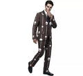Traje Divertido negro Calaveras y Huesos para hombre