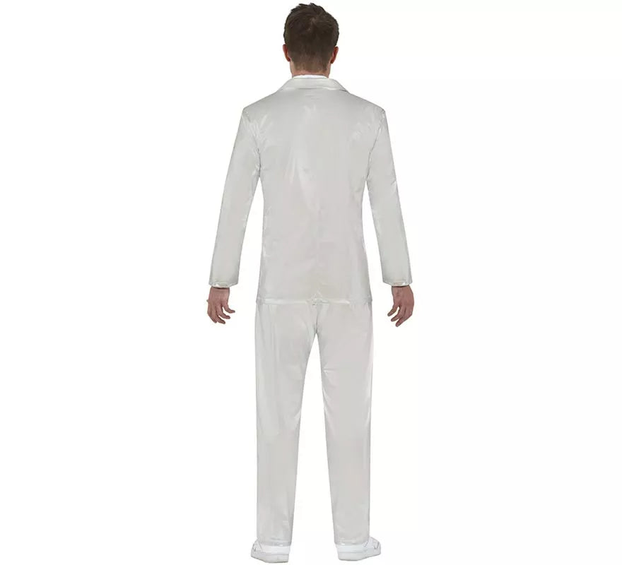 Translation missing: en.Traje Divertido plateado para hombre