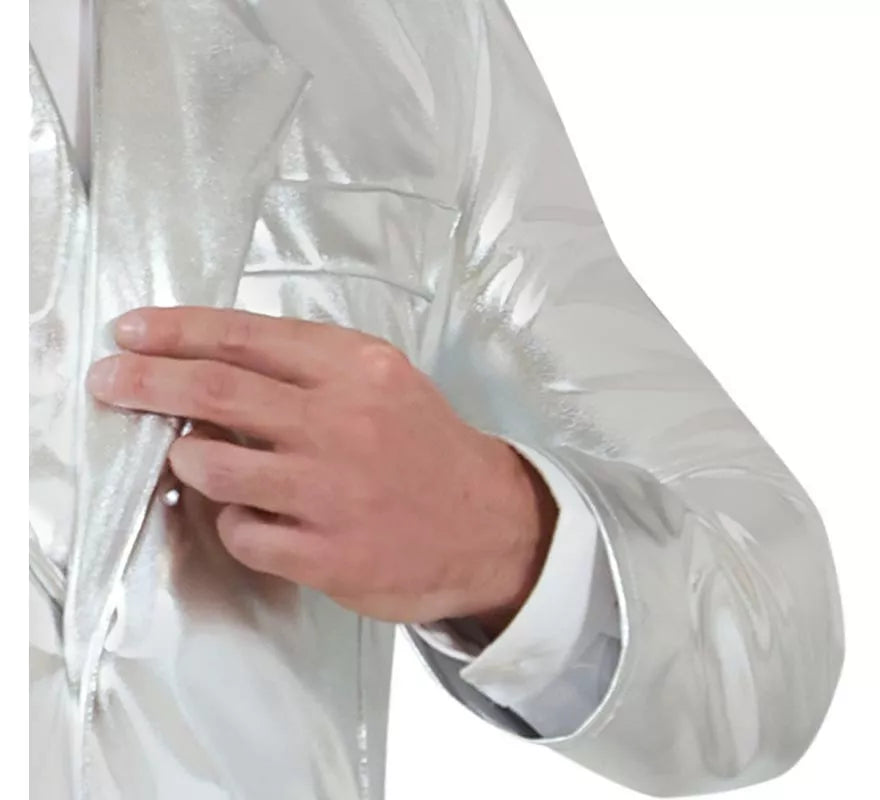 Traje Divertido plateado para hombre