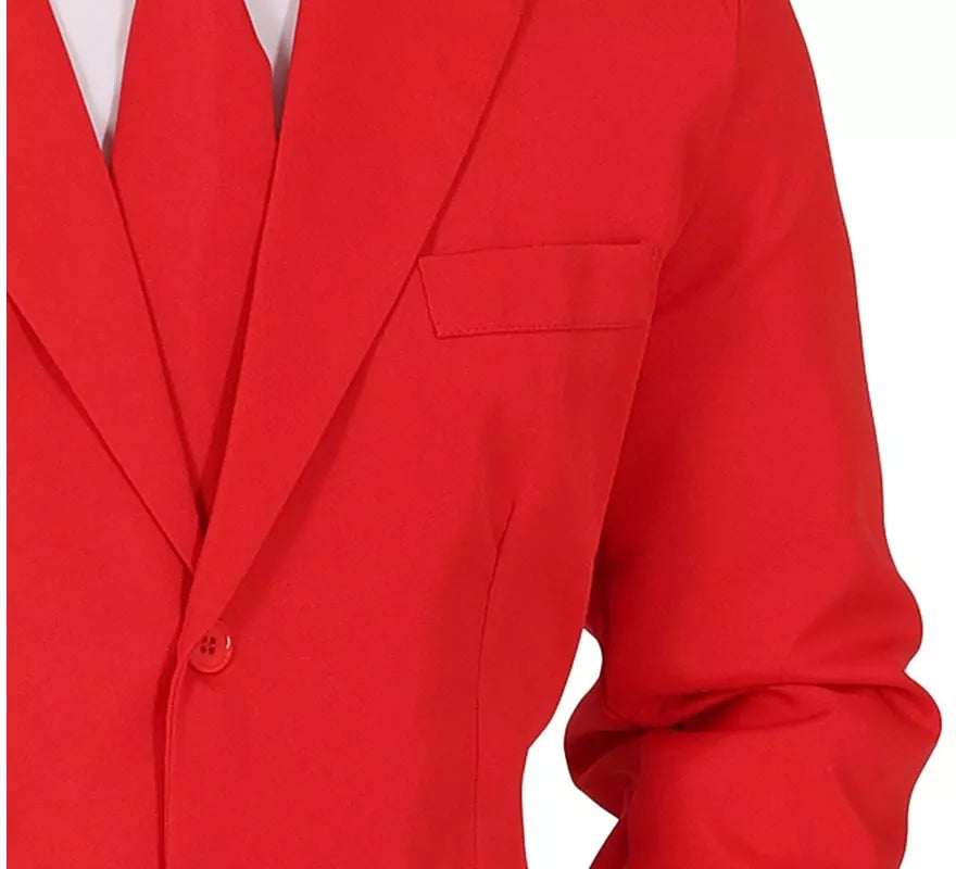 Traje Divertido rojo vibrante para hombre