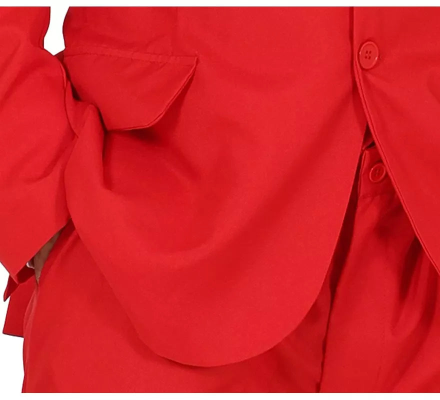 Traje Divertido rojo vibrante para hombre