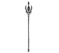 Tridente de Demonio gris tres puntas de juguete de 122 cm