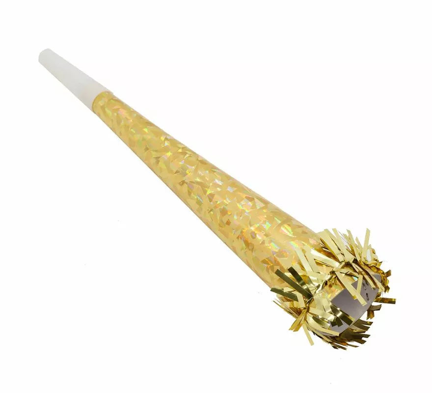 Trompeta metalizada en varios colores 26 cm