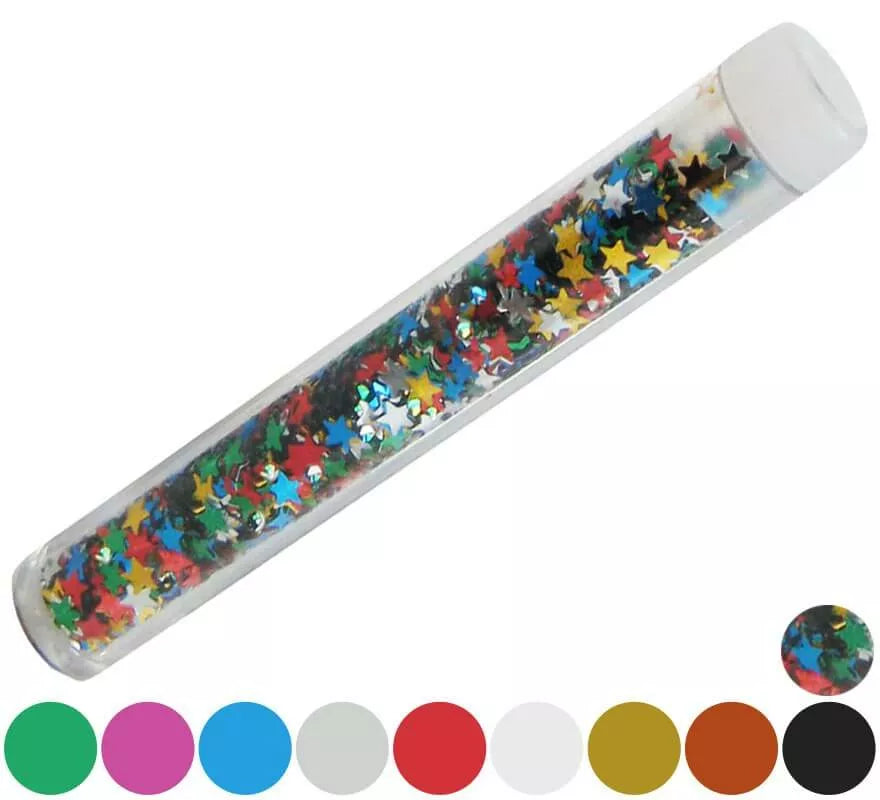 Tubo de Confeti de Estrellas en varios colores