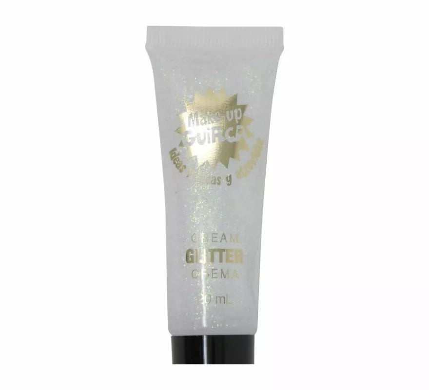 Tubo maquillaje en crema glitter 20 ml en varios colores