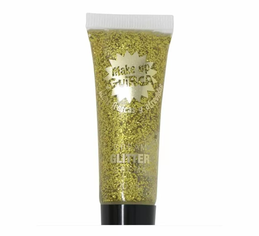 Tubo maquillaje en crema glitter 20 ml en varios colores