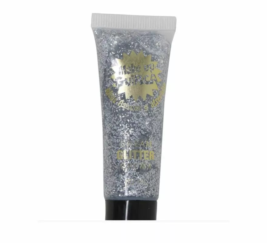 Tubo maquillaje en crema glitter 20 ml en varios colores
