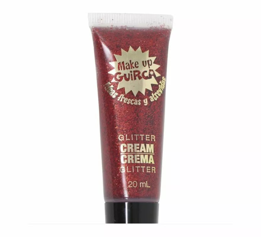 Tubo maquillaje en crema glitter 20 ml en varios colores