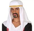 Turbante Árabe Blanco y Dorada