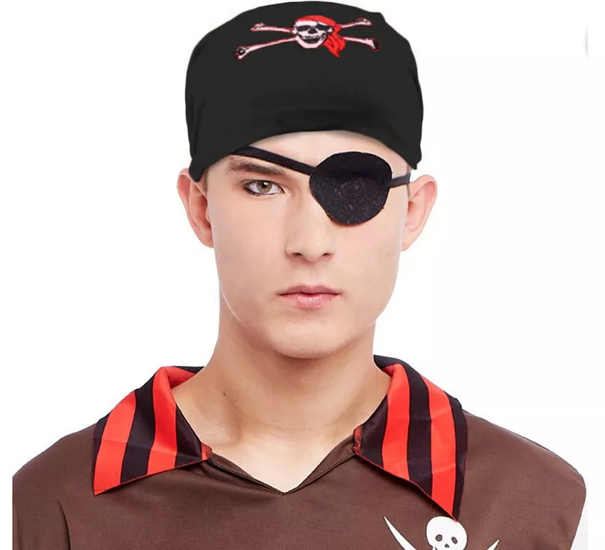 Translation missing: en.Turbante de Pirata con calavera adulto en colores surtidos