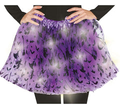Tutu Bruxa Lilás com Luz 40 cm