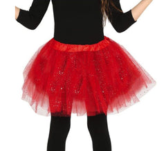 Tutu with glitter in various colors for girls