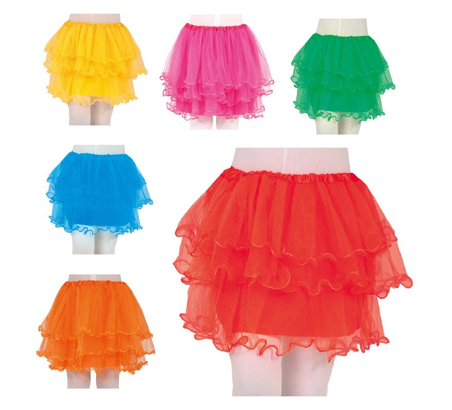 Tutú con Volantes de 35 cm Infantil en varios colores