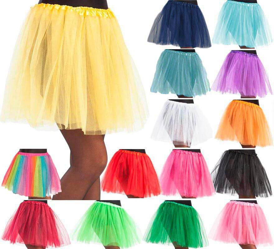 Tutú de 40 cm de largo en varios colores para mujer